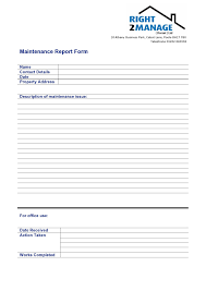 Shutdown maintenance report format | example | samples | excel file | word document. 48 Editable Maintenance Report Forms Word á… Templatelab