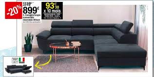 Maybe you would like to learn more about one of these? Offre Canape D Angle Convertible Reversible Wilson Chez But