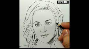 Very Easy , How To Draw Katy Perry / Learn Drawing Tutorial - Youtube