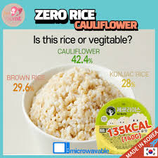 Measuring carbohydrate effects can help glucose management. Grocery Seoul Zero Rice Cauliflower Korea Instant Konjac Brown Rice Low Carb Calories Keto Diet Weight Loss 140gx4ea Shopee Singapore