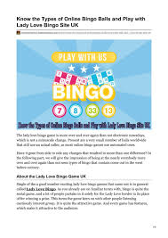 90 ball bingo is one of the more popular forms of the game found online, and players will have many chances to win. Know The Types Of Online Bingo Balls And Play With Lady Love Bingo Site Uk By Mohit Sharma Issuu