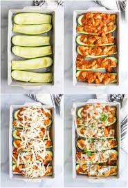 Easy Chicken Parmesan Zucchini Boats Low Carb Dinner Idea