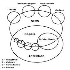 Multiple, chronically active, generalized (facial involvement is partial manifestation), disseminated, partly isolated, partly candida sepsis. Sepsis Doccheck Flexikon