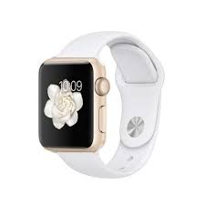 Shop for apple smart watches in wearable technology at walmart and save. Apple Apple Watch Series 2 38mm Smartwatch Gold Aluminum Case White Silicone Band Refurbished Walmart Com Walmart Com