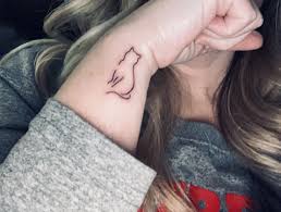 Cat Tattoo Cat Outline Tattoo Tattoos Cat Tattoo Small