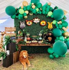 Jungle theme baby shower cakes make a wonderful centerpiece. Jungle Safari Theme Party Supplies 113 Pcs Balloon Garland Kit Favors For Kids Boys Birthday Baby Shower Decor Balloons For P Buy Balloon Garland Kit Jungle Party Baby Shower Product On Alibaba Com