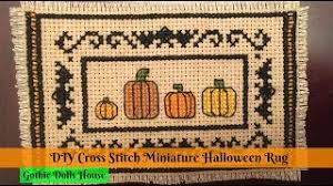 Connie is a cross stitch expert with over 40 years of experience who's written nearly 100 articles for the spruce crafts. Making A Miniature Halloween Cross Stitch Rug Diy Dolls House Part 7 Youtube