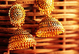 These 18 karat yellow gold earrings from turi are crafted in a door knocker design with a high polished ribbed finish and have. Gold Earring Designs For Your Jewellery Box My Gold Guide