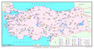 dil tarih cografya turkiye de cikarilan madenler ve enerji kaynaklari cografya harita haritalar