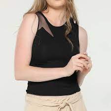 new the 10 best fashion ideas today with pictures model 1009611 37 99 yaka tullu sifir kol bluz 100 ayni urun gara tank tops fashion basic tank top