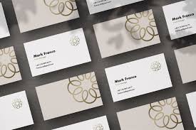 Will you add gold foiling to your card like this final result? Mote Free Business Card Mockup The Designest
