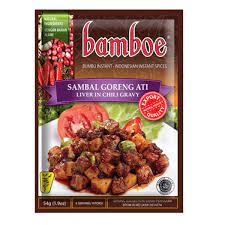 Cara membuat bumbunya adalah uleg semua bahan: Bamboe Bumbu Sambal Goreng Ati 54g Tjin S Toko