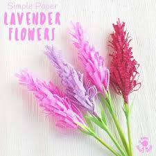 How to make paper flowers easy for kids. How To Make Paper Lavender Flowers Kids Craft Room