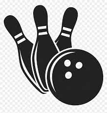 Bowling Pin Strike Bowling Balls Sport Bowling Ball And Pins Silhouette Hd Png Download Vhv