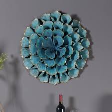 Metal flower wall art/ shabby chic wall art/ metal flower/ rustic metal wall flower/ flower/ outdoor dècor/ indoor dècor/ teal green flower jcelestco 5 out of 5 stars (472) Yinasi Metal Flower Wall Decor Metallic Antique Scuplture For Bathroom Livingroom Garden Indoor Or Outdoor Wall Sculptures Type B Home Decor Home Urbytus Com