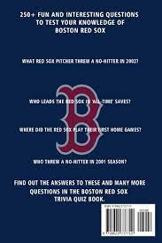 The best list of baseball trivia questions and answers. Boston Red Sox Trivia Quiz Book Baseball The One With All The Questions Mlb Baseball Fan Gift For Fan Of Boston Red Sox Fields Jamie 9798621737719 Amazon Com Books