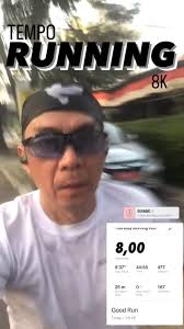8K Tempo Run for preparing Half Marathon next month…