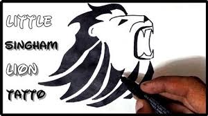 How To Draw Little Singham Lion Tattoo On Hand Tattoideas Lion Tattoo Tattoos For Kids Lion Tattoo Design