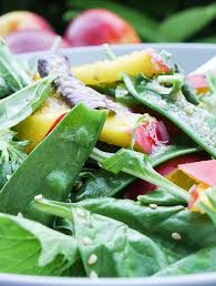 Gesunder Nektarinensalat Mit Zuckererbsen Und Sesam Rezept Salat Nektarinen Salat Kochen Und Geniessen