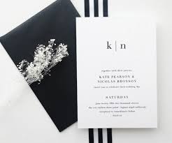 Black And White Invitation Card 20 Black White Invites Tabitha Lace Minimal Wedding Invitation Card Box Wedding Invitations