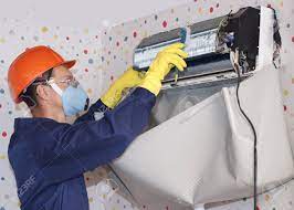 Learn the answer from the experts at carrier. Professional Worker Cleans The Indoor Unit Of The Air Conditioner Stock Photo Picture And Royalty Free Image Image 101611356