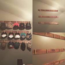 Pin By Kimberly Tackett Dicken On Boys Room Diy Hat Rack Hat Organization Diy Clothes Rack