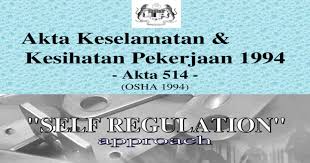 Pemcegahan kemalangan adalah sebahagian daripada aspek penting pengurusan dan kemahiran yang baik. Akta Keselamatan Kesihatan Pekerjaan 1994 Akta 514 Osha 1994 Ppt Powerpoint