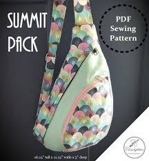 Tips for picking which fabric to use. Summit Pack Digital Sewing Pattern Modern Bag Sewing Bag Bag Pattern