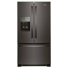 Ovens, microwaves, refrigerators, and dishwashers come bundled with style & service. Whirlpool 36 Inch W 25 Cu Ft French Door Refrigerator In Fingerprint Resistant Black Sta The Home Depot Canada