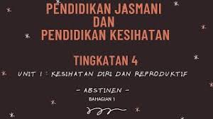 Tujuan dari penelitian ini adalah untuk mengembangkan buku ajar tenis bagi mahasiswa jurusan pendidikan jasmani kesehatan dan rekreasi. Pendidikan Jasmani Dan Pendidikan Kesihatan T4 Unit 1 Abstinen 1 Youtube