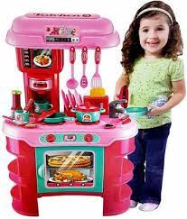 Kids kitchen set toys picture for girls. The Kid Palace Big Size Kitchen Set For Girls Toys With Lights And Music Kids Toys For Girls Kids Kitchen Play Set For Girls Big Size Kitchen Set For