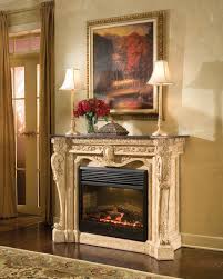 With chic industrial style, its minimalist design helps create a casual, yet enviable look for your living room, den, or any space at home. Antique White Electric Fireplaces White Electric Fireplace Fireplace Surrounds Fireplace Design