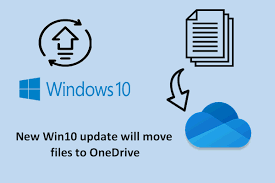 Download and upload the files manually. The New Win10 Update Will Move Files To Onedrive Automatically