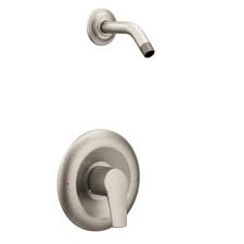 Moen Method Single Handle Shower Only Showerhead Not Included In Brushed Nickel Valve Not Included T2802nhbn The Home Depot In 2020 Brushed Nickel Faucet Moen Shower Heads