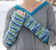 A pair of fingerless gloves is a great project for adventurous knitters who are comfortable knitting with double pointed needles. Fingerless Gloves Knitting Pattern Gina Michele