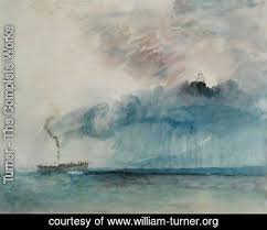 Turner travelled the length of this country on a horse. Steamboat In A Storm C 1841 By Turner Oil Painting William Turner Org