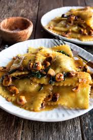 Butternut Squash Ravioli With Hazelnut Honey Butter The Original Dish Recipe Autumn Pasta Recipes Fall Pasta Dishes Butternut Squash Ravioli