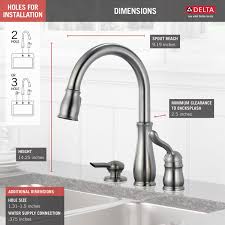 Check spelling or type a new query. Single Handle Pull Down Kitchen Faucet With Soap Dispenser 978 Sssd Dst Delta Faucet