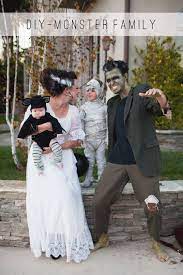 Tell Monster Family Costume Diy Tell Love And Chocolate Family Halloween Costumes Family Costumes Diy Halloween Outfits