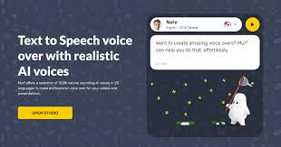 Screenshot of Murf AI