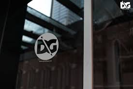 Psd Glass Door Logo Mockup Logo Mockup Logo Design Mockup Mockup Free Download