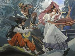 Oryginalna, przedwojenna barwna litografia, sygnowana na matrycy: Zofia Stryjenska Res Publica