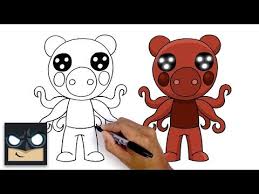 How To Draw Parasee Roblox Piggy Youtube In 2020 Piggy Drawings Roblox