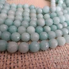 8mm Amazonite Faceted Round Beads Light Blue Gemstone 15 Pcs Central Coast Charms Light Blue Gemstone Round Beads Blue Gemstones