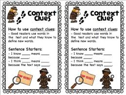 Context Clues Interactive Notebook Pages Context Clues Interactive Notebooks Word Sentences