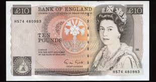 Arabesque In For A Penny In For A Pound Great Britain Bank Notes 10 Pounds Sterling Banknote Florence Nightingale Amp Queen Elizabeth Ii Bank Notes Bank Of England Banknote Collection