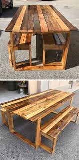 Easy Pallet Table Project Ideas Pallet Ideas Easy Pallet Table Decor Pallet Diy