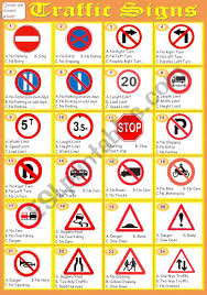 Here Is An Exercise About Traffic Signs Which Mostly Appear On The Road Today Key Is Included Traffic Signs Traffic Symbols Traffic Signs And Symbols