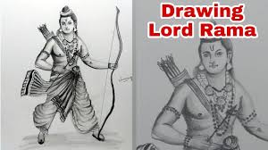Drawing Lord Rama Jai Shree Ram Dussehra And Ramnavmi Special Youtube 25 days drawing challenge 4 day bundle. drawing lord rama jai shree ram dussehra and ramnavmi special
