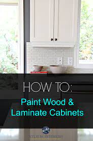 How To Paint Wood Furniture And Wood Laminate Cabinets Laminate Cabinets Laminate Cabinet Makeover Painting Wood Furniture